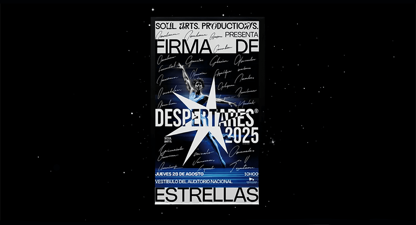 Poster with stars
